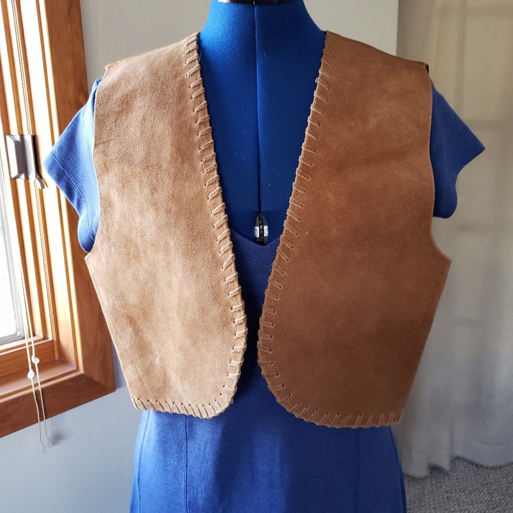 Vintage leather vest